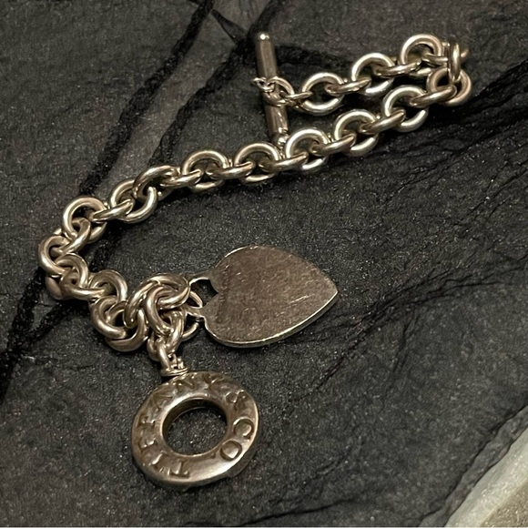 Tiffany & Co. Jewelry - Tiffany heart charm bracelet